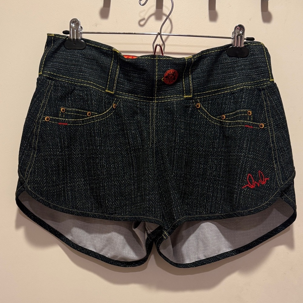Black Denim Women's Shorts